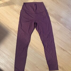 Purple High-Waisted Leggings